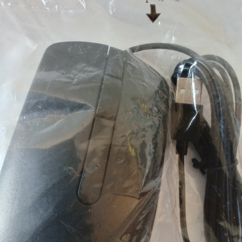 NEW Lot of 2 Dell Optical Mouse MS116 065K5F Black USB Scroll Wheel Genuine OEM